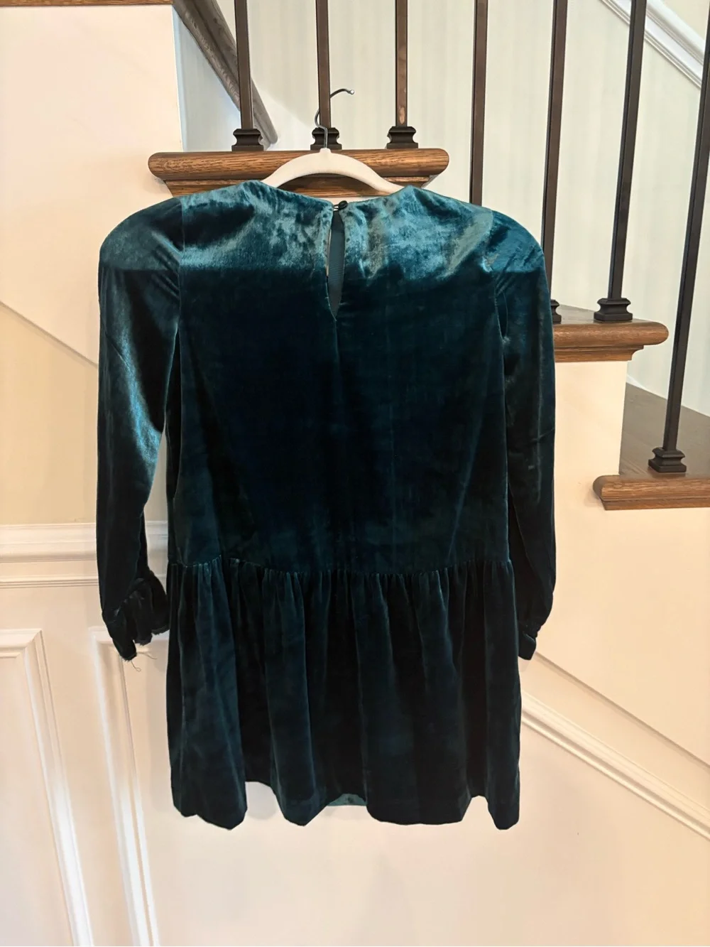 Gymboree Teal Velvet Long-Sleeve Girls' Dress